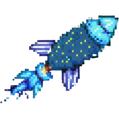 pixel art comet flying emoji