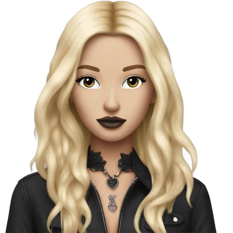 iper realistic goth blonde victoria secret model emoji