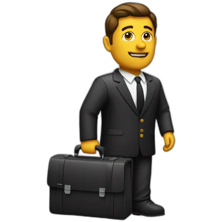 director with briefcase emoji