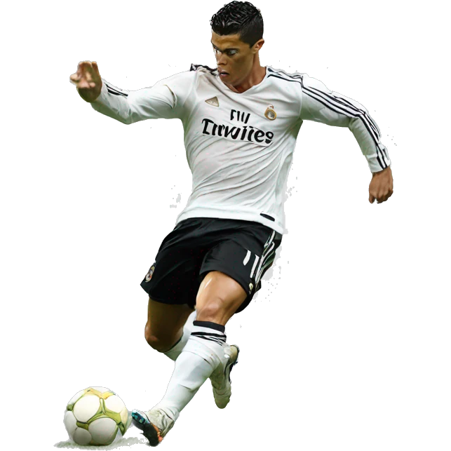 Cristiano Ronaldo hitting the si emoji