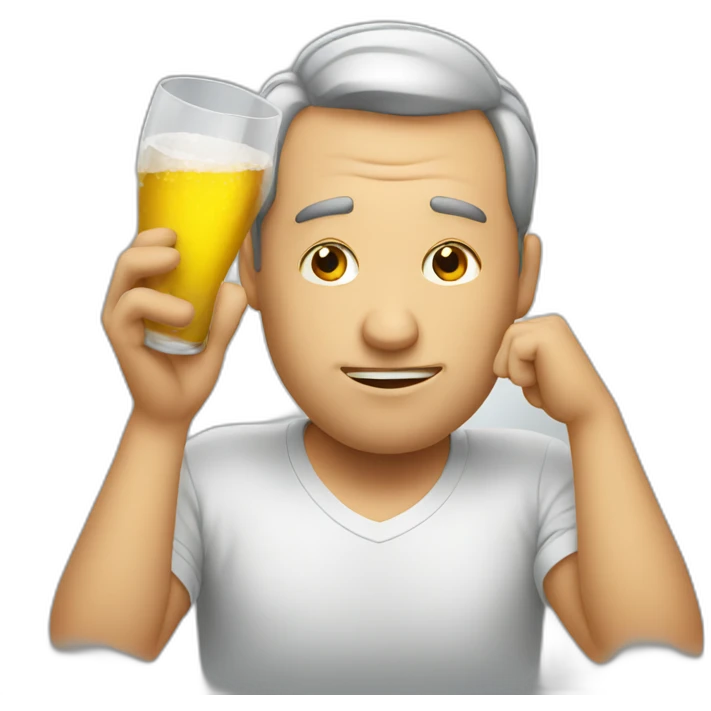 Drunk men emoji