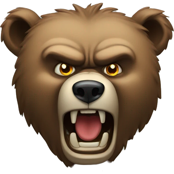 angry bear emoji