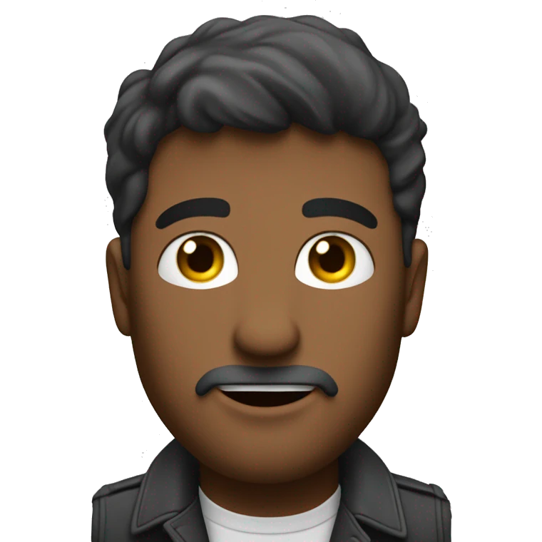 Uomo che tende la mano destra tesa emoji