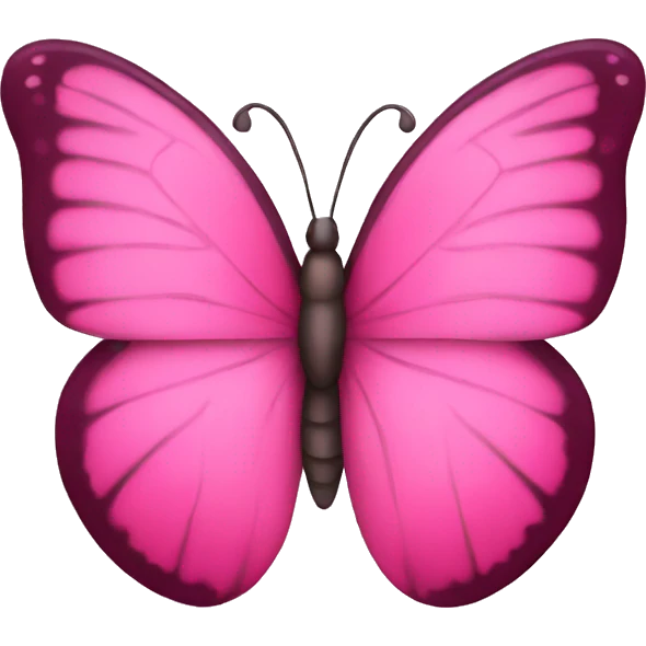 pink butterfly emoji