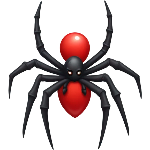 gothic spider with red cross emoji