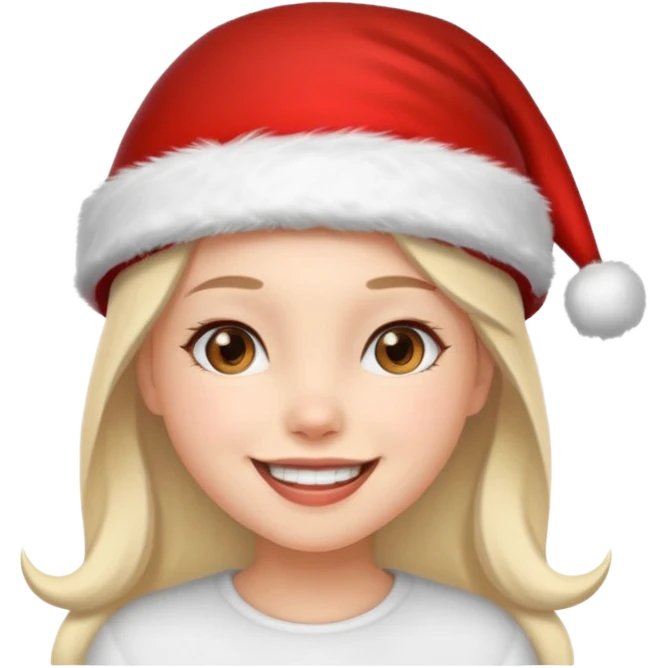 Christmas girly emoji