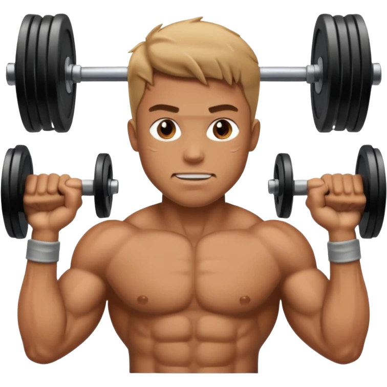 man lifting weights

 emoji