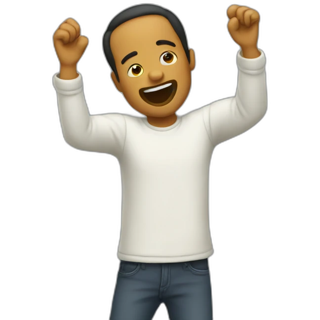 Homme qui dab emoji