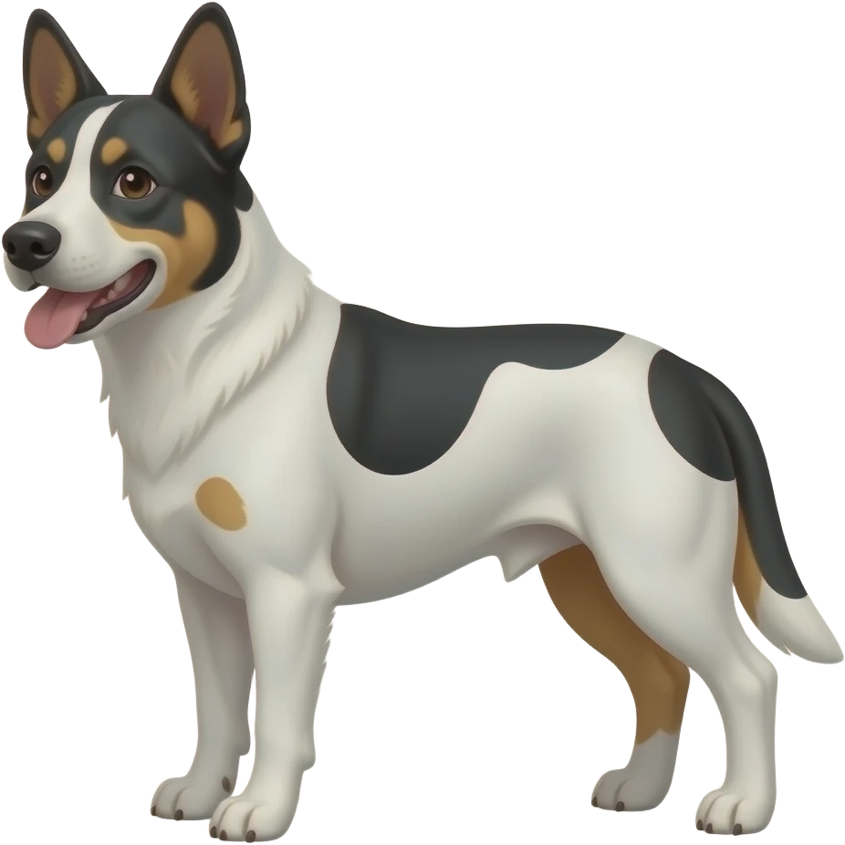 white heeler dog emoji