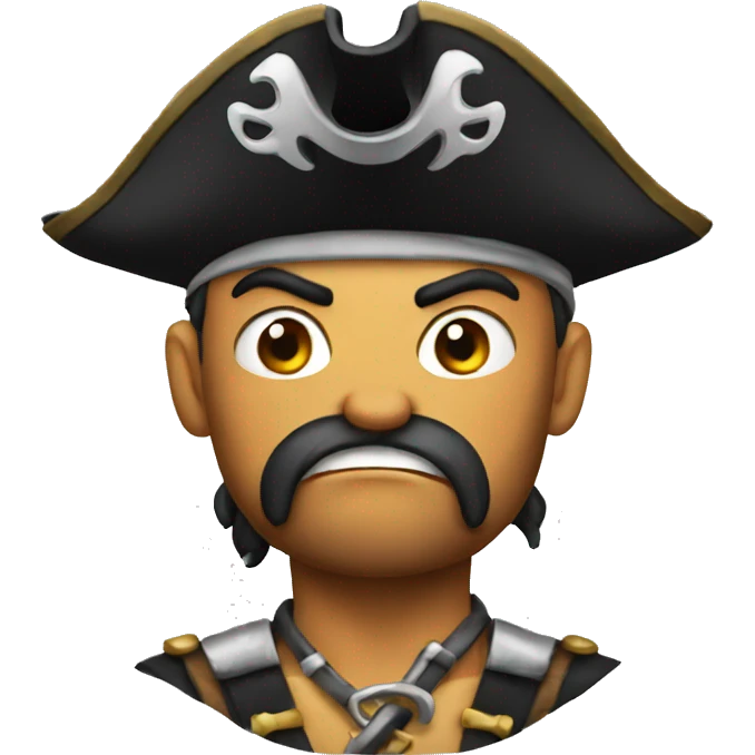 angry pirate emoji