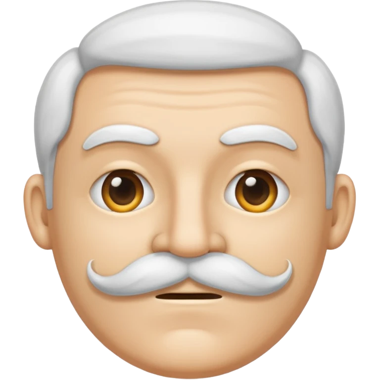 white mustache emoji