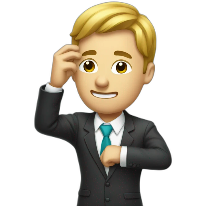 finance bro dabbing emoji