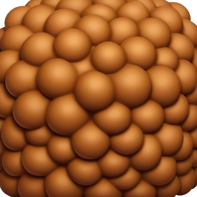 brown foam mousse in a pile  emoji
