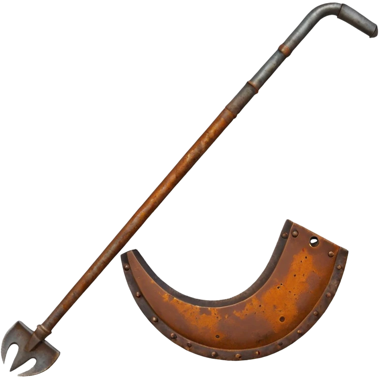 Sickle and hoe emoji