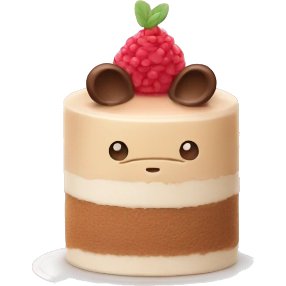 cute mousse cake emoji