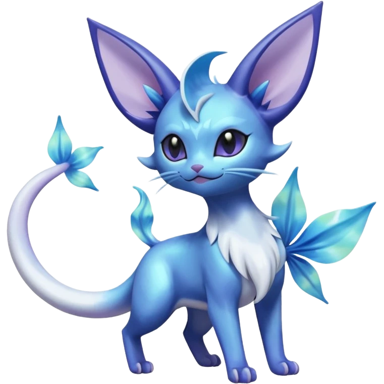 Espeon-Vaporeon-Meowstic-Fakémon-hybrid-creature (full body)  emoji