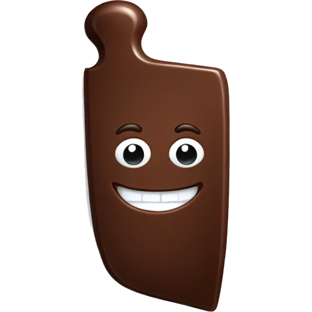 chocolate spread on a knife emoji