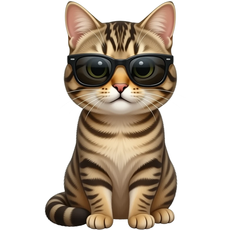 Cat wearing sunglasses emoji