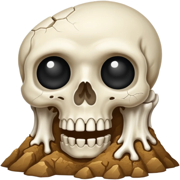 bone in ground emoji
