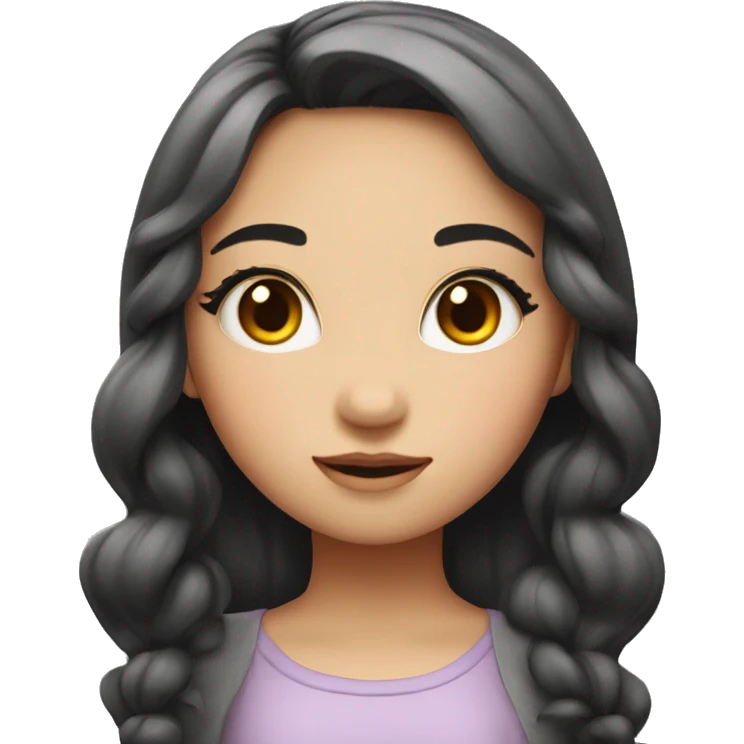 California girl (asian)with her cute face! (Long eyelash) emoji