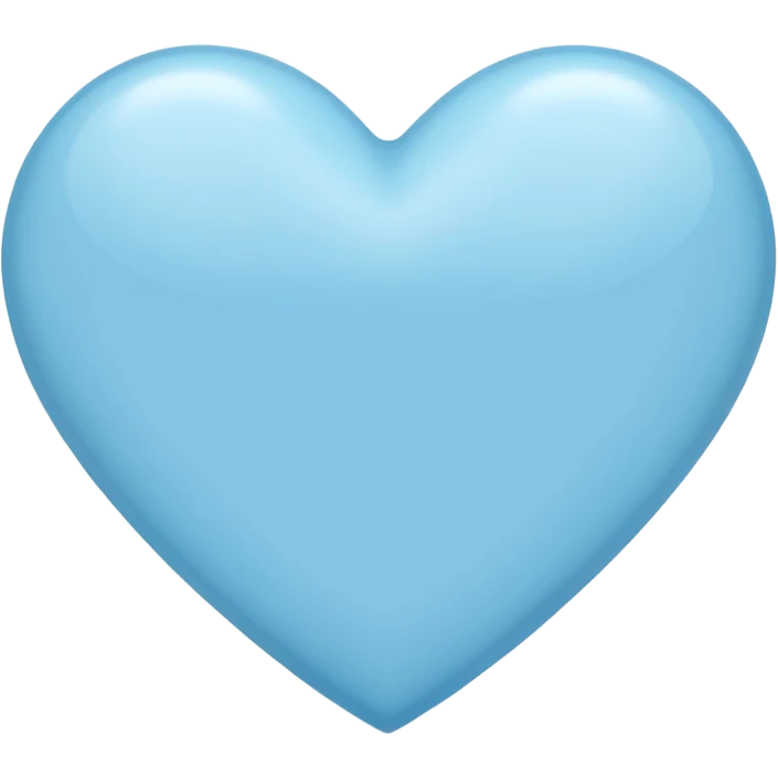 Light blu heart emoji