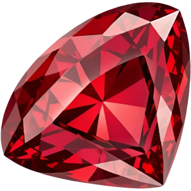 red glitter ruby emoji