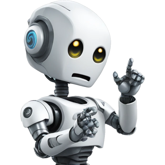 robot asking a question emoji