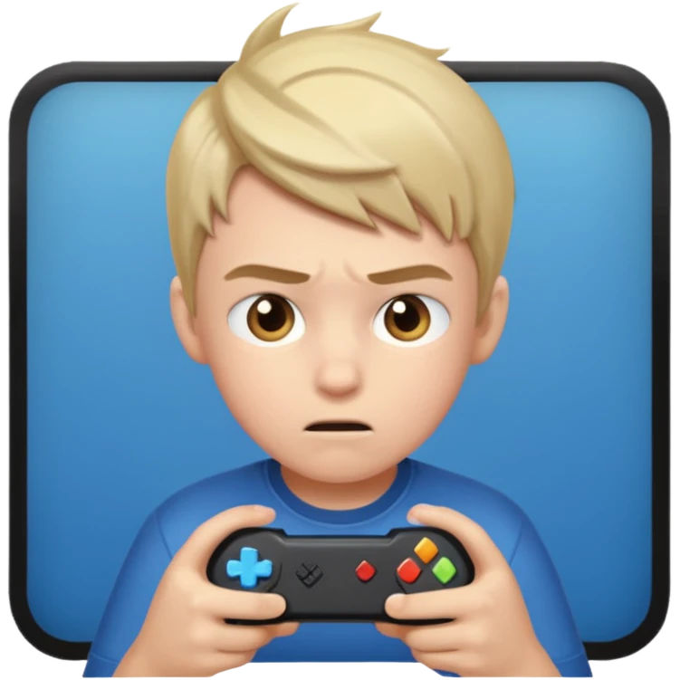 Boy playing a game emoji