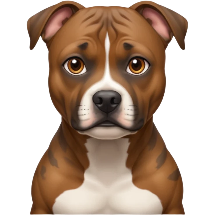 Gorgeous brindle staffie emoji