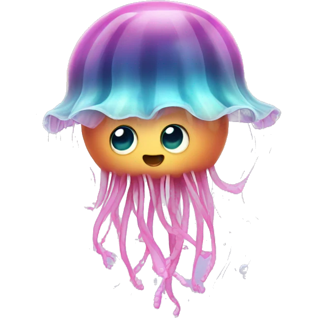 Jellyfish with a heart emoji
