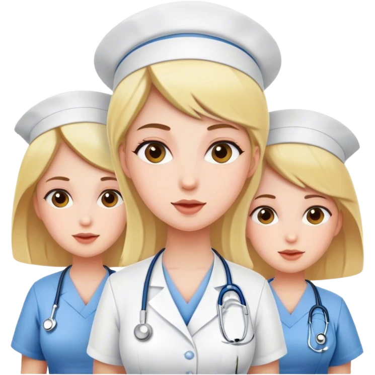 three nursing girls  emoji