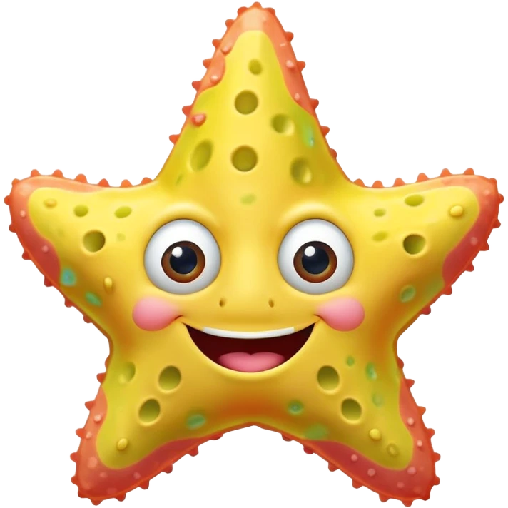 Spongebob kissing Patrick the Starfish  emoji