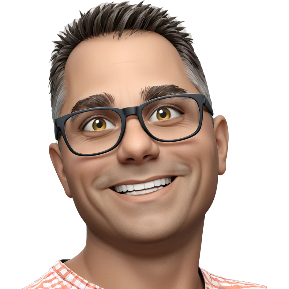 smiling boy in glasses portrait emoji