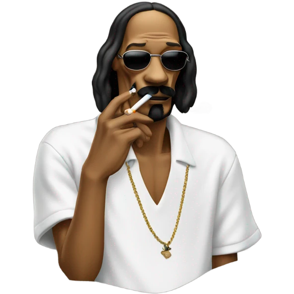 snoop dog smoking a cigarette emoji