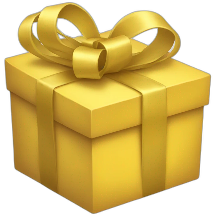 YELLOW gift emoji