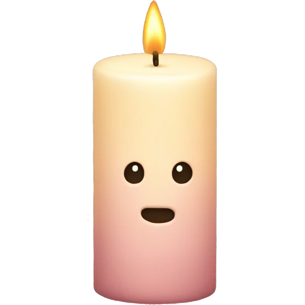 Powder-colored candle emoji