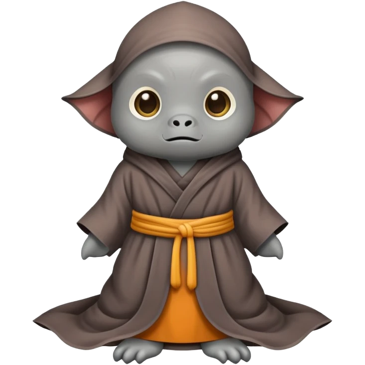 Monk fish wearing a monk’s robe emoji