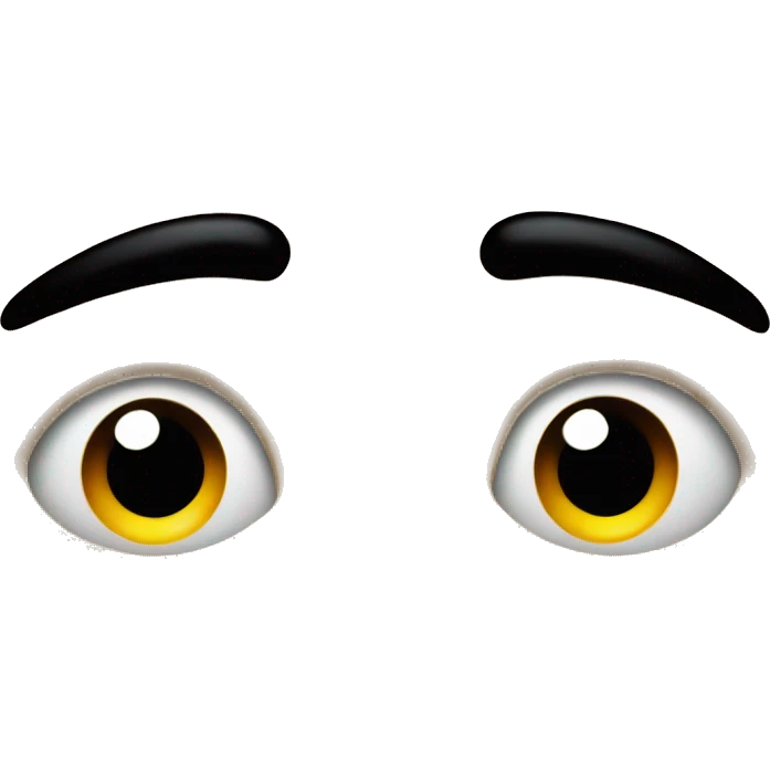 emoji looking to the corner with boh eyes  emoji