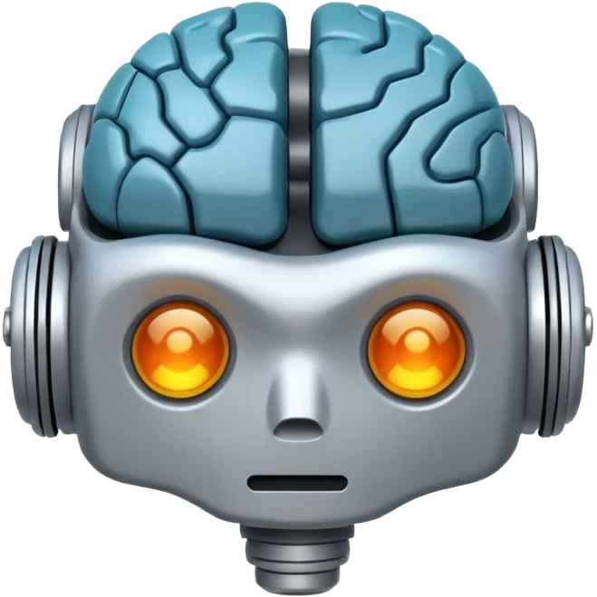 robotic brain emoji