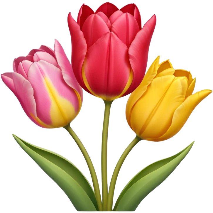 beautiful tulips several colors no jar emoji