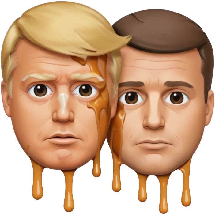 Trump est Macron qui fond le signe absolu cinéma de TikTok stp emoji