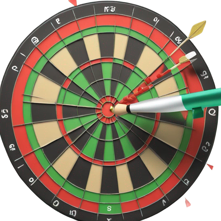Sânta playing darts emoji