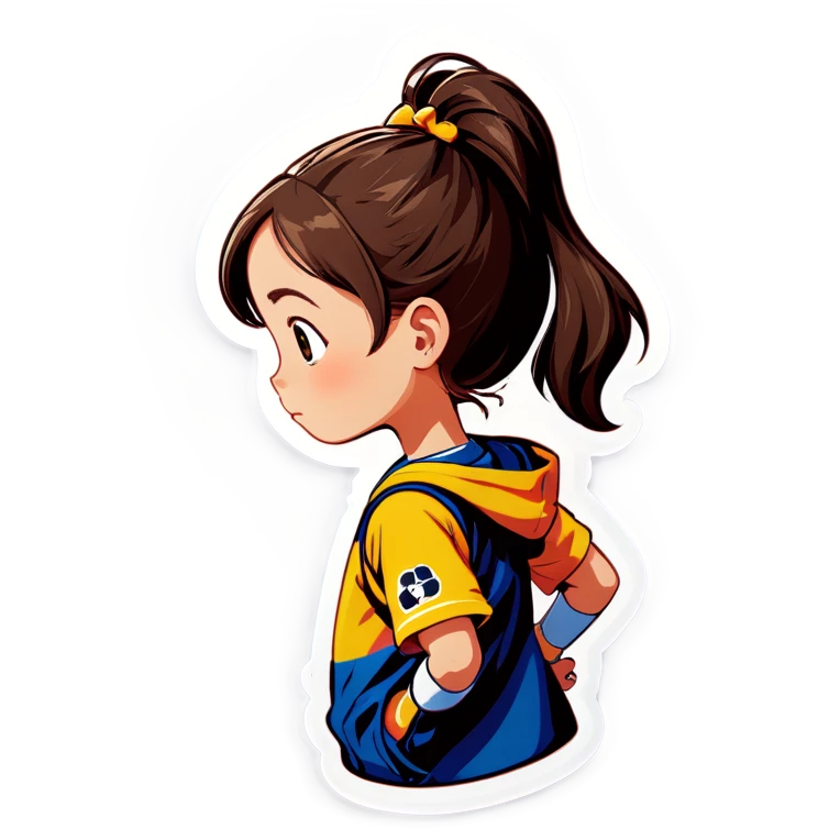 Girl watching a game  emoji