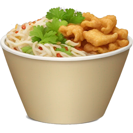 Left over Chinese food emoji