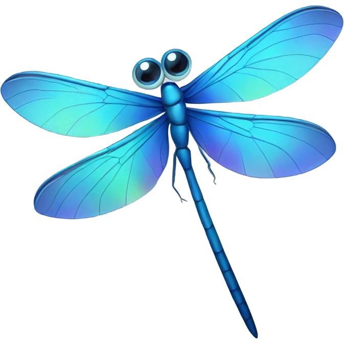 Blue dragonfly  emoji