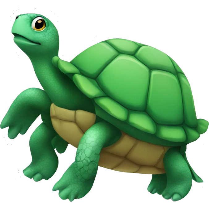 Turtle wearing a tutu emoji