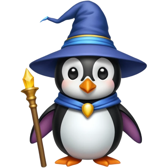 Penguin Wizard emoji