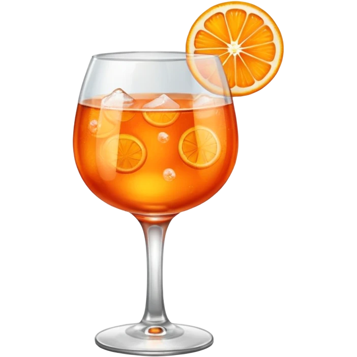 in the same glass as the aperol emoji