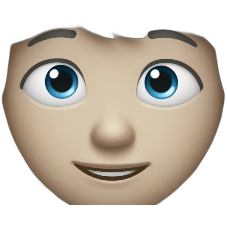 Emoji yeux fermé avec un sourire emoji
