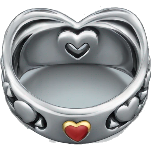 chrome heart ring emoji